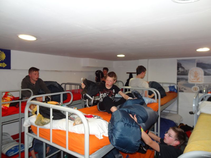 Packen Herberge 130323 Zusammenpacken in der zweiten Herberge