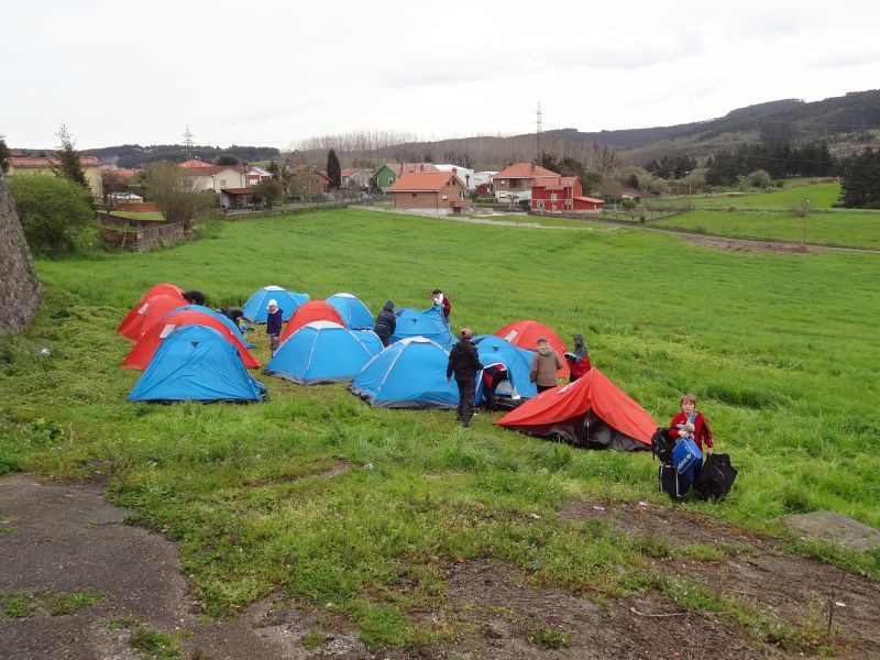 Zeltlager 130324 Unser Zeltlager am Ende des zweiten Tages